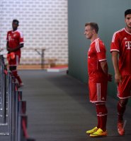 Fussball 1. Bundesliga 2013/2014:  Fototermin beim  FC Bayern Muenchen