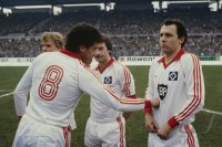 Fussball  Uerdingen - HSV : Hartwig, Beckenbauer