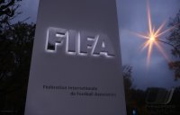 FIFA Schriftzug Hauptsitz in Zuerich