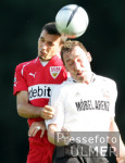 Fussball DFB-Pokal: Mayen - Stuttgart, Zweikampf