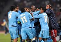 FUSSBALL  International CHL 09/10   JUBEL Olympique Marseille