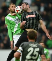 Fussball, 1. Bundesliga  Saison 2014/2015: VfL Wolfsburg - SC Freiburg