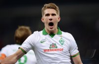 Fussball  1. Bundesliga  13/14: JUBEL Nils Petersen (SV Werder Bremen)