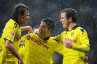 Fussball: 1. Bundesliga Saison 2010/2011: Leverkusen - Dortmund
