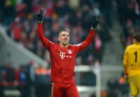 Fussball 1. Bundesliga Saison 12/13: JUBEL Franck Ribery (FC Bayern Muenchen)
