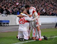 FUSSBALL  International CHL 09/10 : JUBEL VfB Stuttgart