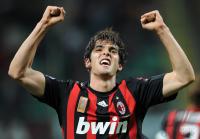 FUSSBALL INTERNATIONAL: AC Mailand - Lazio Rom, KAKA jubelt