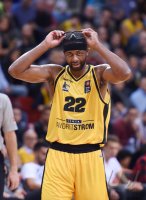Basketball 1. Bundesliga 15/16 Hauptrunde: Walter Tigers Tuebingen - MHP Riesen Ludwigsburg