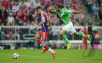 Fussball 1. Bundesliga Saison 14/15: FC Bayern Muenchen - VfL Wolfsburg