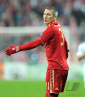 Fussball CHL  Saison 2011/2012:  Bastian Schweinsteiger (FC Bayern Muenchen)