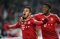 Fussball  1. Bundesliga  13/14: JUBEL Thiago Alcantara (FC Bayern Muenchen)