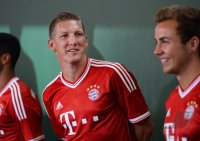 Fussball 1. Bundesliga 2013/2014:  Fototermin beim  FC Bayern Muenchen