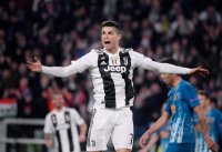 Fussball CHL 18/19 Achtelfinale: JUBEL Cristiano Ronaldo (Juventus Turin)