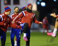 Fussball 1. Bundesliga Saison 14/15: Training FC Bayern Muenchen