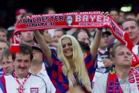 Fussball Champions League Finale 1999:  Fans FC Bayern Muenchen