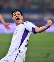 FUSSBALL Coppa Italia Viertelfinale 14/15: JUBEL Mario Gomez (AC Florenz)
