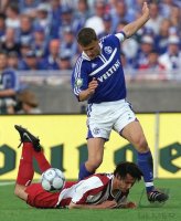 Fussball DFB  Pokalfinale in Berlin 2000/2001: FC Schalke 04 - Union Berlin