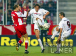 Fussball 2. Bundesliga: Koeln - Reutlingen, Zweikampf