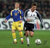 Spielszene WM Quali   Deutschland - Ukraine