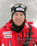 Ski Alpin;  Abfahrt Herren  Wengen Start Max Rauffer (GER) im Hintergrund Eiger, Moench, Jungfrau