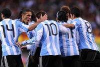 Fussball Nationalmannschaft : JUBEL Lionel Messi (ARG)
