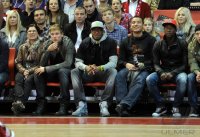 Basketball 1. Bundesliga 2011/2012:  Holger Badstuber , Jerome Boateng , David Alaba (v. li., FC Bayern Muenchen)
