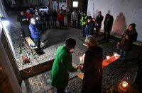 Juedisches Lichterfest; Solidarit&Atilde;&curren;tsbekundung des Rexinger Synagogenvereins