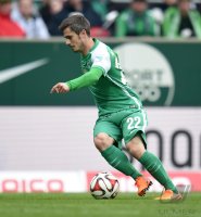 Fussball, 1. Bundesliga  Saison 2014/2015: SV Werder Bremen - Borussia Moenchengladbach
