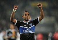 Fussball 1. Bundesliga  Saison 2011/2012 : JUBEL  Dennis Aogo (Hamburger SV)