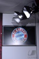 Fussball CHL&Atilde; Saison 12/13: Der Presseraum auf dem Trainingsgelaende des FCB an der Saebenerstrasse