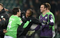 Fussball, 1. Bundesliga  Saison 2014/2015: VfL Wolfsburg - FC Bayern Muenchen