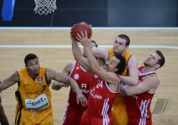Basketball 1. Bundesliga 2012/2013:  Walter Tigers Tuebingen - FC Bayern Muenchen