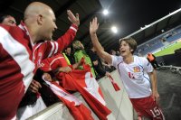 Fussball U21-EURO 2011 Halbfinale:  JUBEL nach dem Sieg Timm Klose (Schweiz)