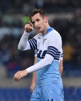 FUSSBALL Coppa Italia Halbfinale 14/15: JUBEL Miroslav Klose (Lazio Rom)