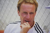 Fussball WM 1986 Deutschland-Daenemark: Rummenigge im Portrait