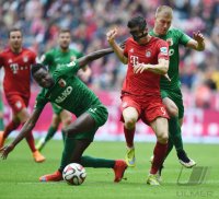 Fussball 1. Bundesliga Saison 14/15: FC Bayern Muenchen -  FC Augsburg