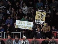 Basketball 1. Bundesliga 2011/2012:  Walter Tigers Tuebingen - Fraport Skyliners Frankfurt