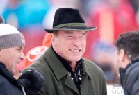 Ski Alpin Kitzbuehel 2016 Abfahrt ; Arnold Schwarzenegger