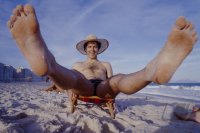 Fussball  Franz Beckenbauer (Cosmos New York) am Strand von Rio