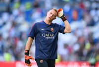 Fussball Primera Division El Clasico 14/15: Torwart Marc Andre ter Stegen (Barca)