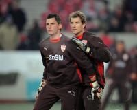 FUSSBALL UEFA-Cup  LEHMANN und STOLZ  (VfB Stuttgart)