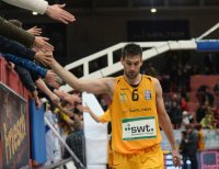 Basketball 1. Bundesliga 14/15 Hauptrunde:  Walter Tigers Tuebingen - BG Goettingen