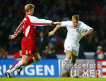 Fussball 2. Bundesliga: Koeln - Reutlingen, Zweikampf