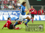 Fussball Bundesliga: Leverkusen - Bochum, Zweikampf