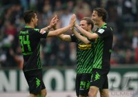 Fussball, 1. Bundesliga  Saison 2014/2015: SV Werder Bremen - Borussia Moenchengladbach