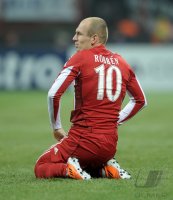 Fussball CHL  Saison 2010/2011: Arjen Robben (FC Bayern Muenchen)