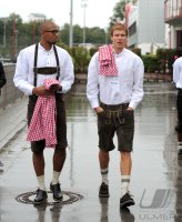 1. Fussball Bundesliga :  Jerome Boateng, Holger Badstuber (v. li., FC Bayern Muenchen)