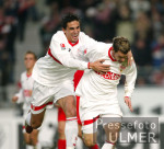 FUSSBALL 1. Bundesliga JUBEL  VfB Stuttgart