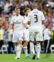 Fussball Primera Division El Clasico 14/15: JUBEL Toni Kroos (Real Madrid)