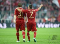 Fussball 1. Bundesliga, Saison 2012/2013:  FC Bayern Muenchen - VFL Wolfsburg